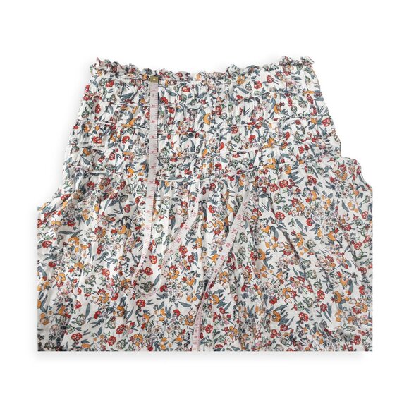 Maple & Cliff Floral Tiered Skirt SZ L High Drop Waist Cottage Core - Picture 5 of 8